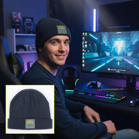 Premium Sinsay Gaming Thrifted Beanie – "I'm a Gamer" Graphic Winter Accessory