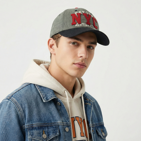 Vintage NYC "Newyork Citizen" Baseball Thrifted Cap - Est. 1985 Retro Hat