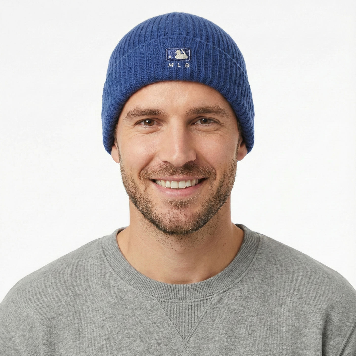 MLB Korea LA Dodgers Beanie | Royal Blue Knit Hat | Authentic K-Fashion Import