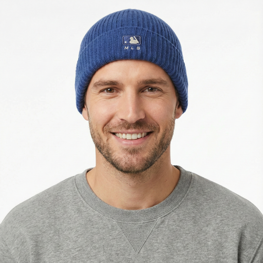 MLB Korea LA Dodgers Beanie | Royal Blue Knit Hat | Authentic K-Fashion Import