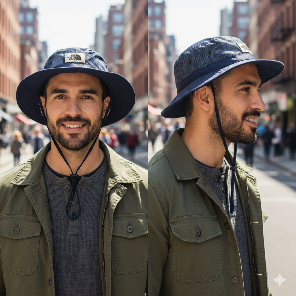 "The North Face" Japanese Patchwork Boonie Hat - M (56-58cm)