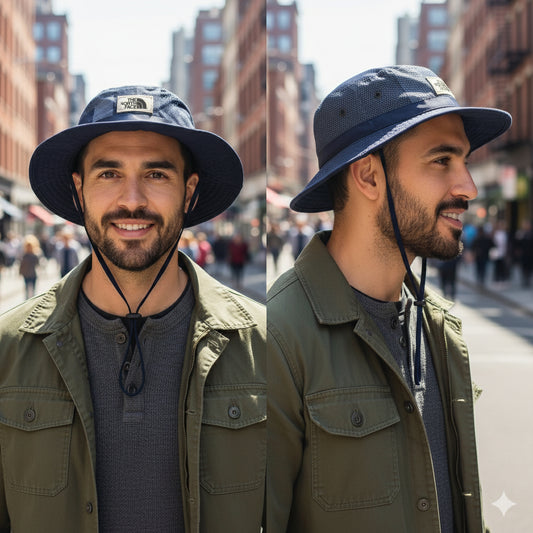 "The North Face" Japanese Patchwork Boonie Hat - M (56-58cm)