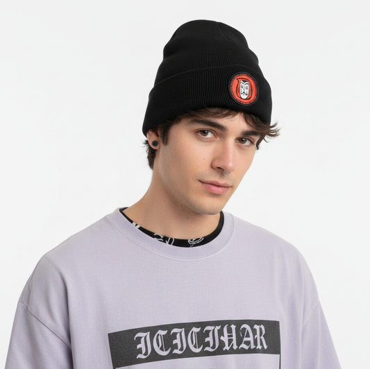 Money Heist Dali Mask Logo Thrifted Beanie – Housebrand Netflix Collection