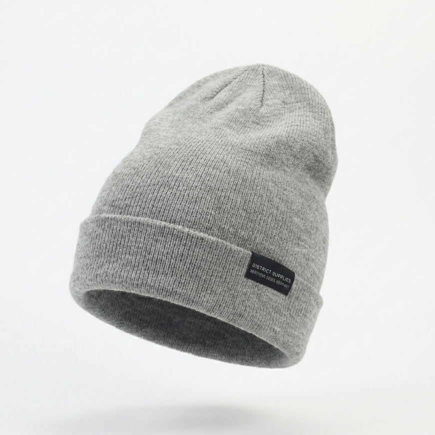 H&M Grey Beanie Hat – District Supplies Northern Goods Co. Edition