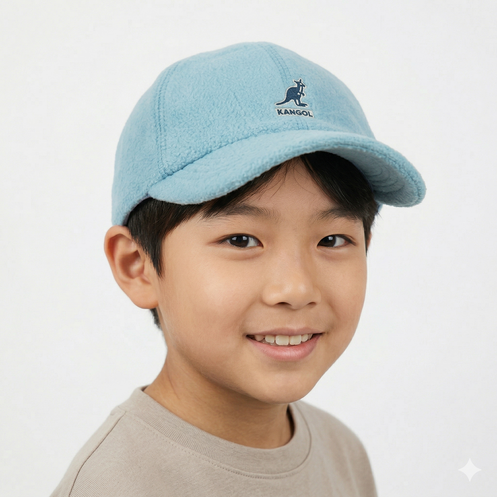 Kangol Kids Soft Fleece Snapback Hat - 54cm (Ages 8-12)