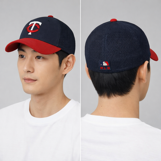 Minnesota Twins MLB Performance Thrifted  Cap - Navy Mesh Back Hat