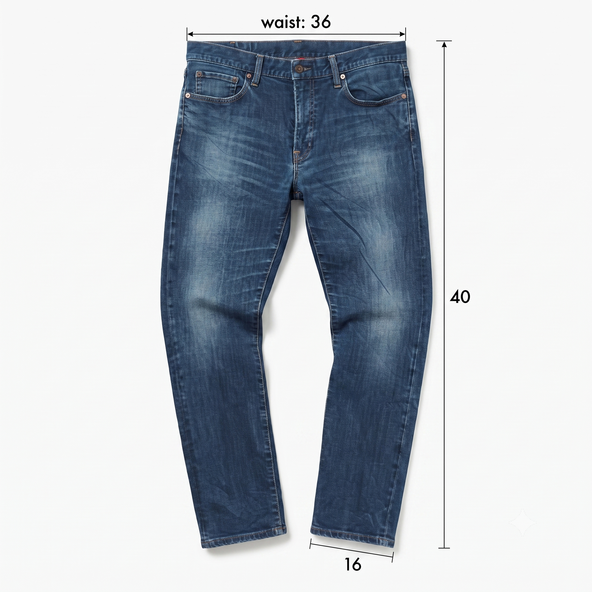 Thrifted UNIQLO UJ S001 Dark Wash Denim Jeans Waist:36/ J1089