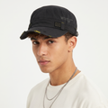 Thrifted Unionbay Black American Vintage Graphic Cadet Hat | 10061