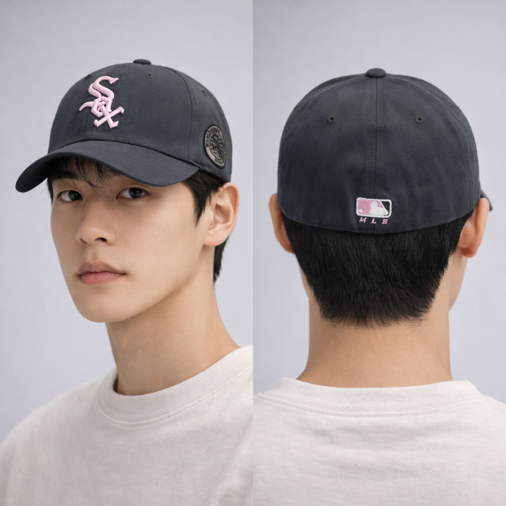 Authentic MLB Chicago White Sox 1906 World Series Thrifted Cap - Black & Pink Logo