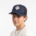 Thrifted NIKIN Navy Blue Organic Cotton Mesh Trucker Cap (55-57 cm)