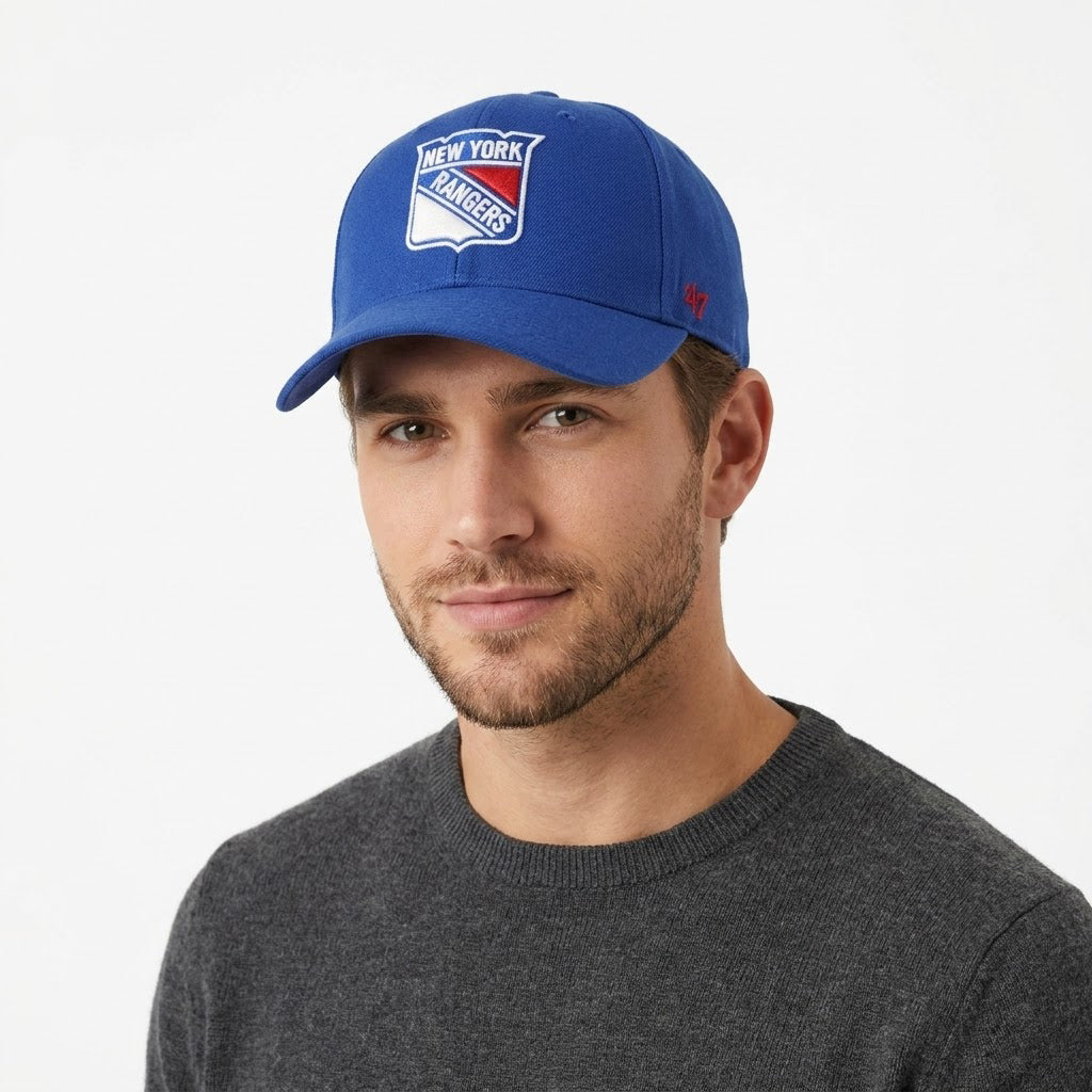 '47 Brand New York Rangers NHL Vintage Snapback Hat - Blue