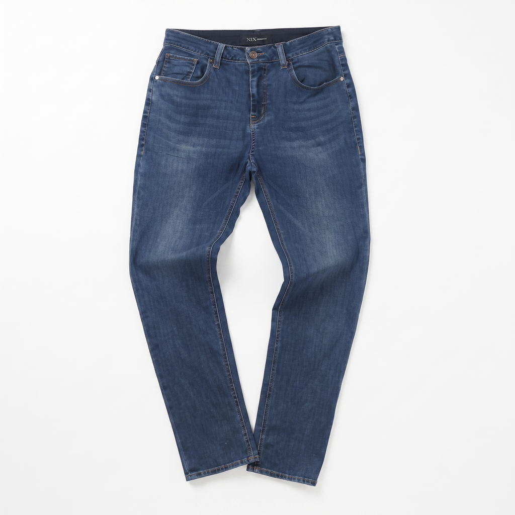 Thrifted NIX Est1994 Blue Denim Straight Jeans Waist:31-33/ J1103