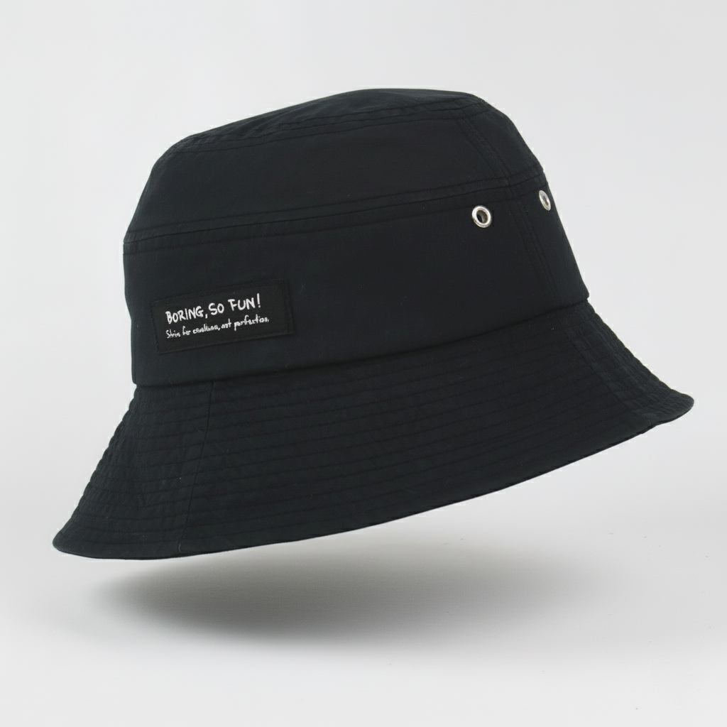 Pre-Owned Korean Fashion Bucket Hat - Black (56-58cm)