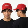 Thrifted Capten BKYLN Script Baseball Cap | Red & Black Strapback