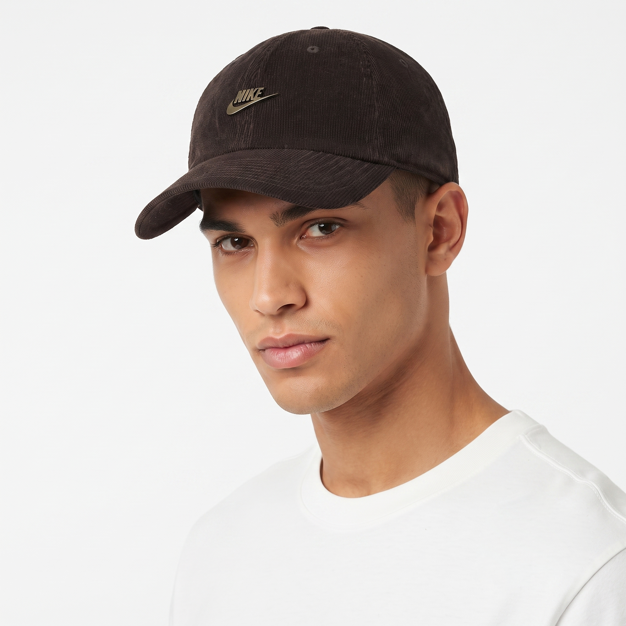 Nike Heritage 86 Corduroy Cap - Thrifted Dark Brown Black Adjustable Dad Hat