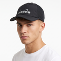 Thrifted Diadora Italian Sportswear Black Breathable Running Hat