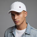 Champion Script Embroidered Dad Hat - Thrifted Cap