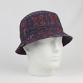 Retro Oxbow All-Over Pattern Bucket Hat - Dark Purple (Size S/M)