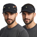 Vintage Montbell Supplex Nylon Cadet Cap with Custom Enamel Pins