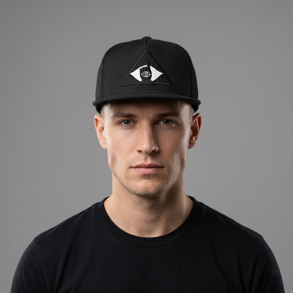Hege by 3pello Black Streetwear Cap