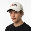 Thrifted TaylorMade Golf R15 Embroidered Off-White Tour Performance Hat - Black Underbrim
