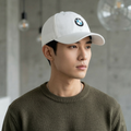 BMW Motorsport Lifestyle Collection Thrifted Cap - Minimalist White Snapback