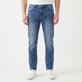 Thrifted Men's Giordano Washed Denim Trousers Waist: 30-32/ J1082