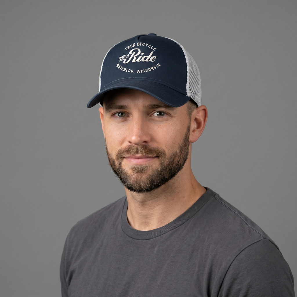 New Era 9FORTY Trek Bicycle Trucker Thrifted  Hat