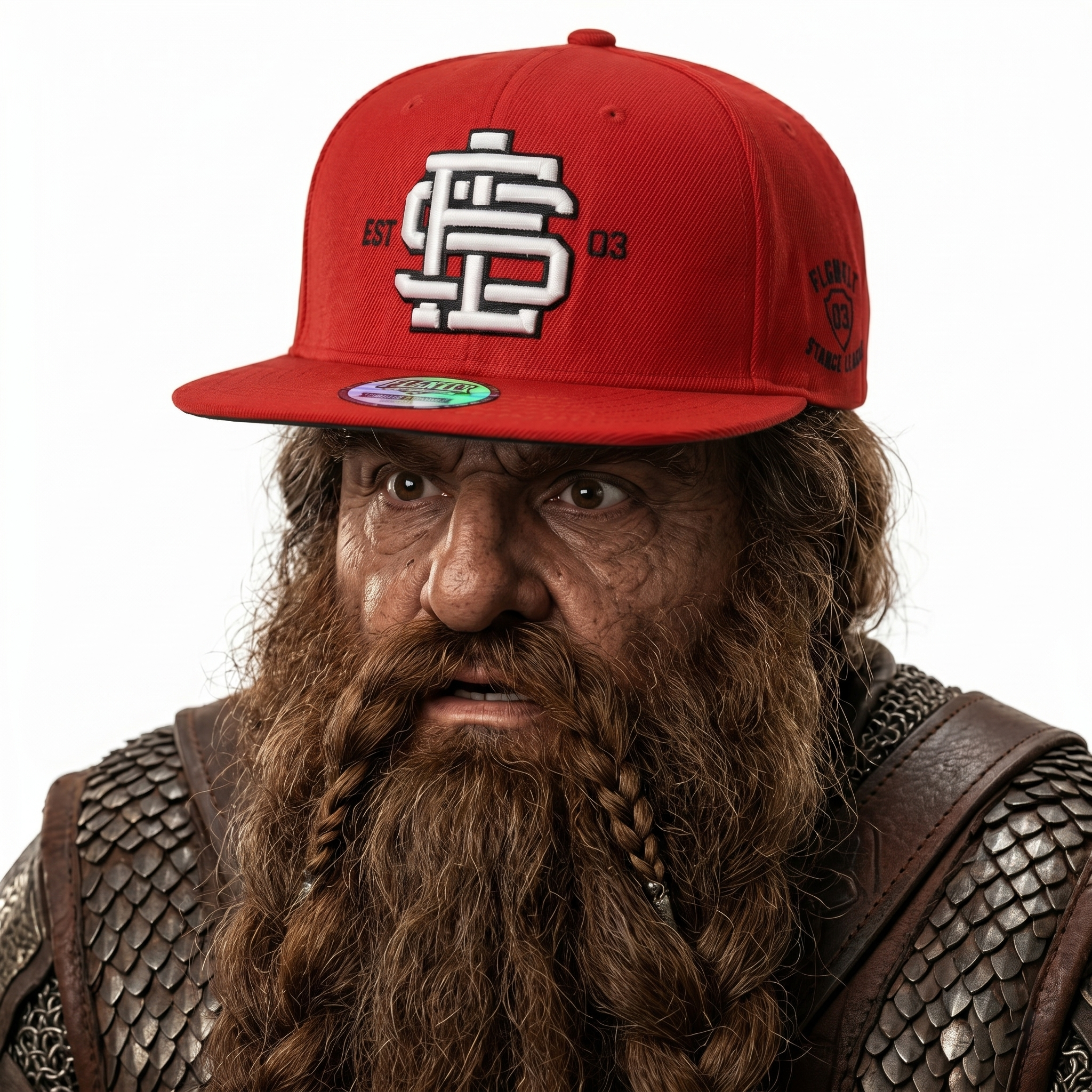 Vintage Flgntlt FlgntltSoCal Red Flat Brim Hat - Limited Edition Cap