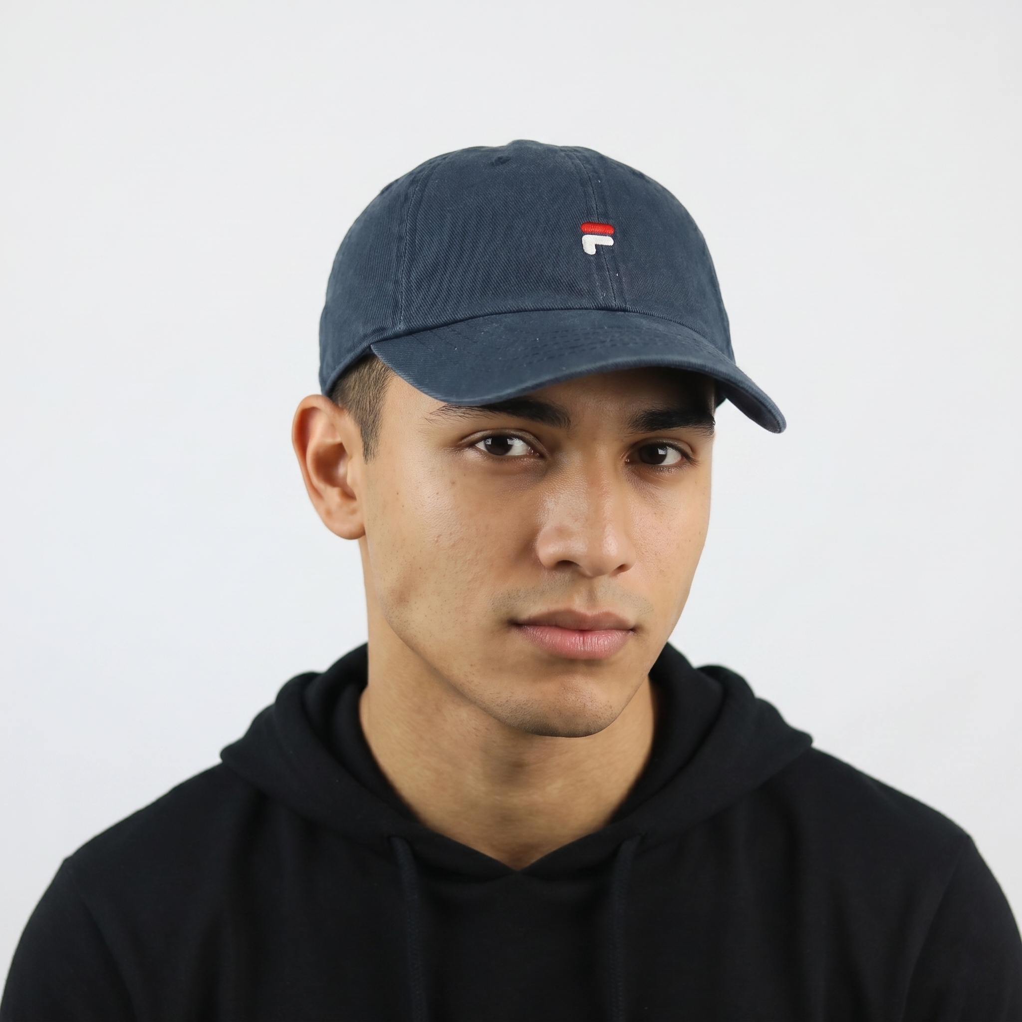 Thrifted Fila Embroidered Navy Cap | Adjustable Strapback
