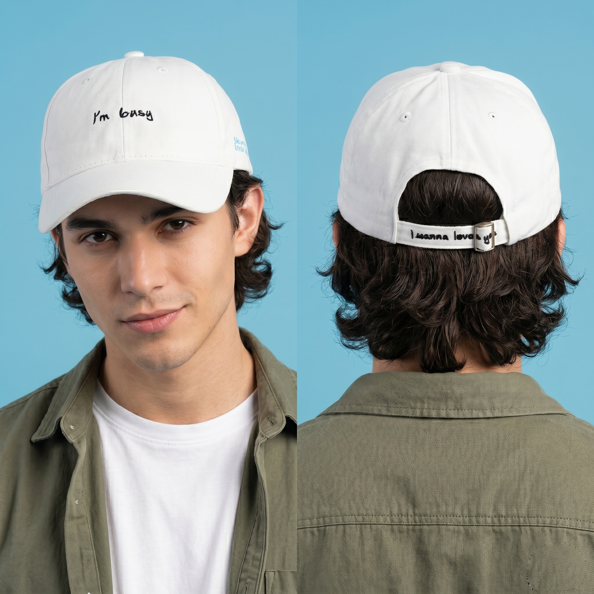 Thrifted Minimalist Graphic Baseball Cap