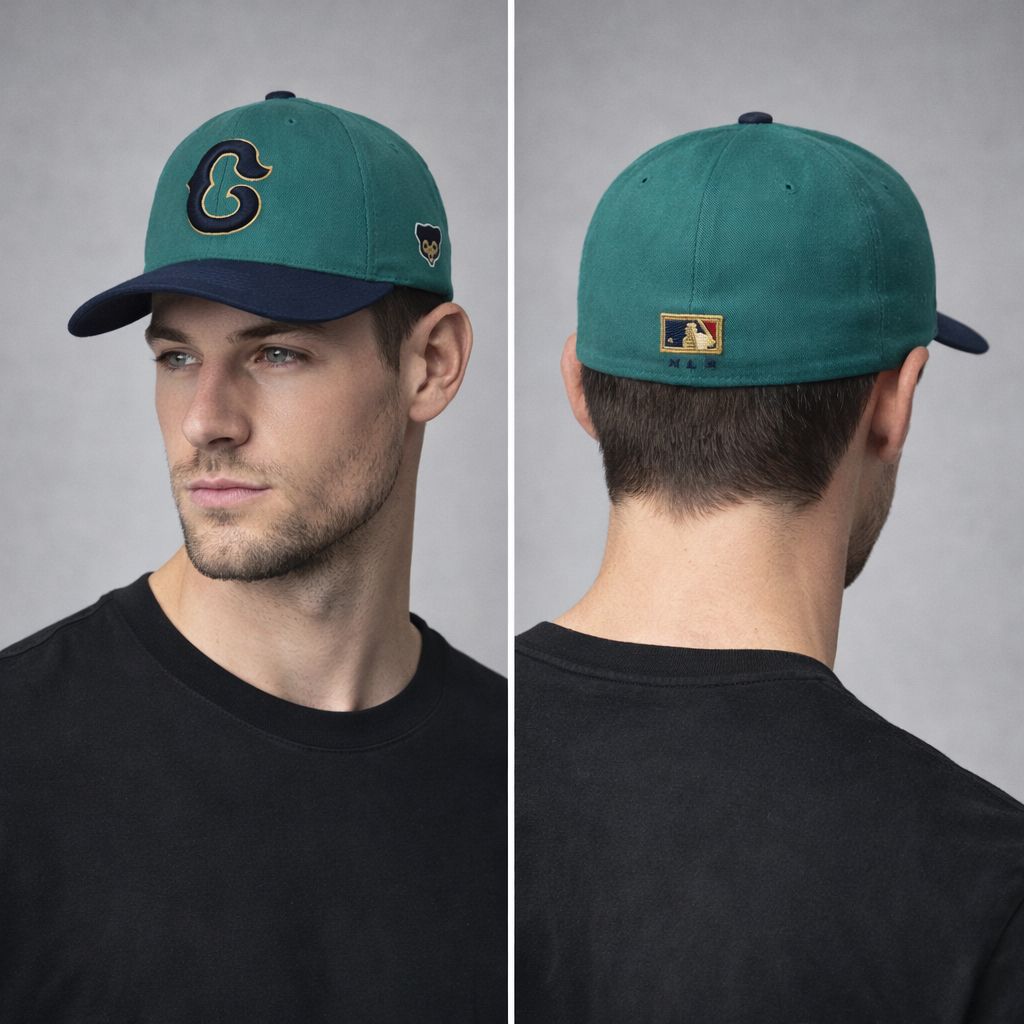Vintage MLB Cooperstown Collection Chicago Cubs Thrifted Fitted Hat - 57cm