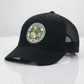 The Simpsons Homer Drinker Thrifted Trucker Hat - Black Mesh Back Cap