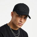 Thrifted Gymshark Minimalist Matte Black Strapback Cap