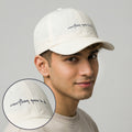 Everything Gonna Be OK Quote Embroidered Dad Hat - Cream