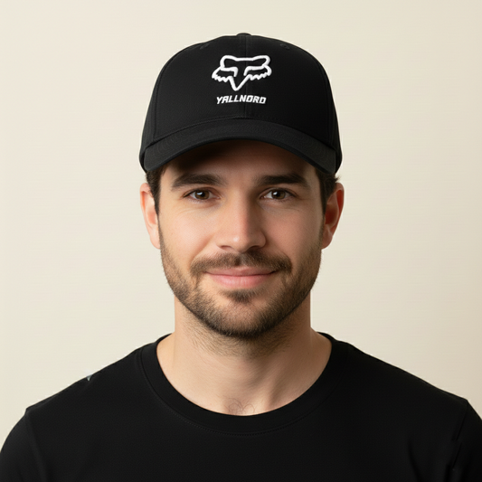 Fox Head Vallnord Embroidered Black Thrifted Snapback Cap - Pro Series