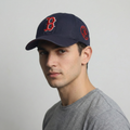 MLB Boston Red Sox Navy Baseball Thrifted  Cap - Embroidered "B" Logo Hat