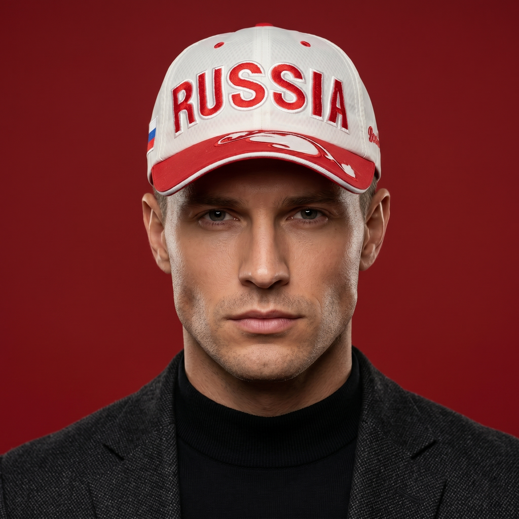 Russia Bosco Sport Team Graphic Strapback Baseball Cap