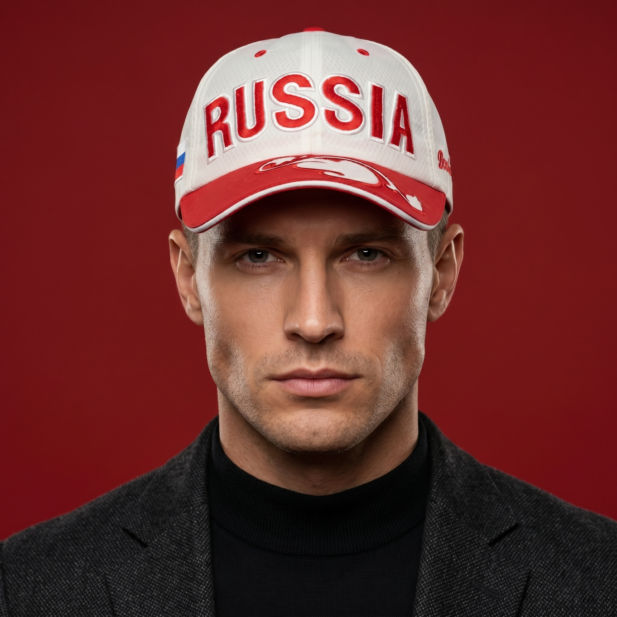 Russia Bosco Sport Team Graphic Strapback Baseball Cap