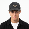 Vintage Double RL Ralph Lauren Baseball Cap - Distressed Black Sportswear Hat