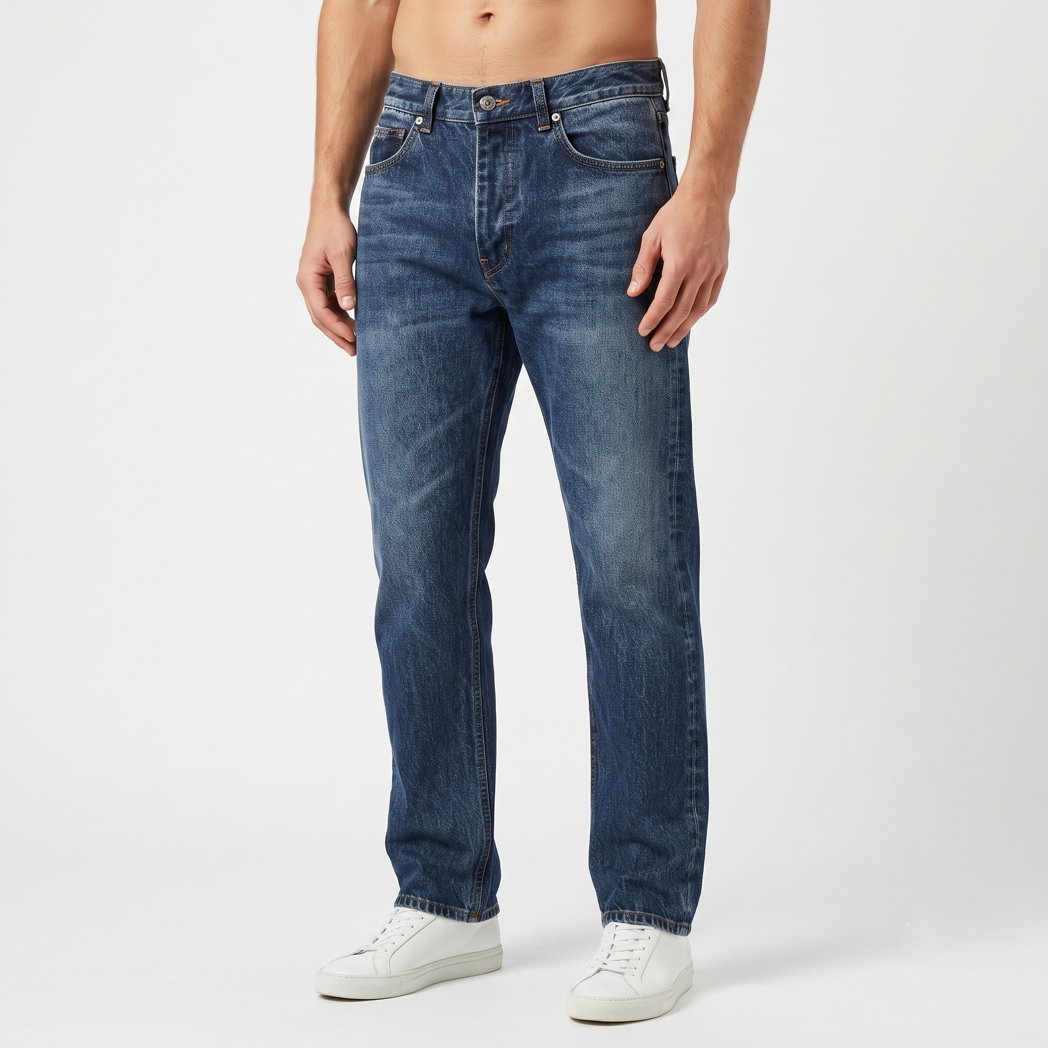 Thrifted Men's MOD.9 Classic Casual Denim Trousers Waist 30/ J1074
