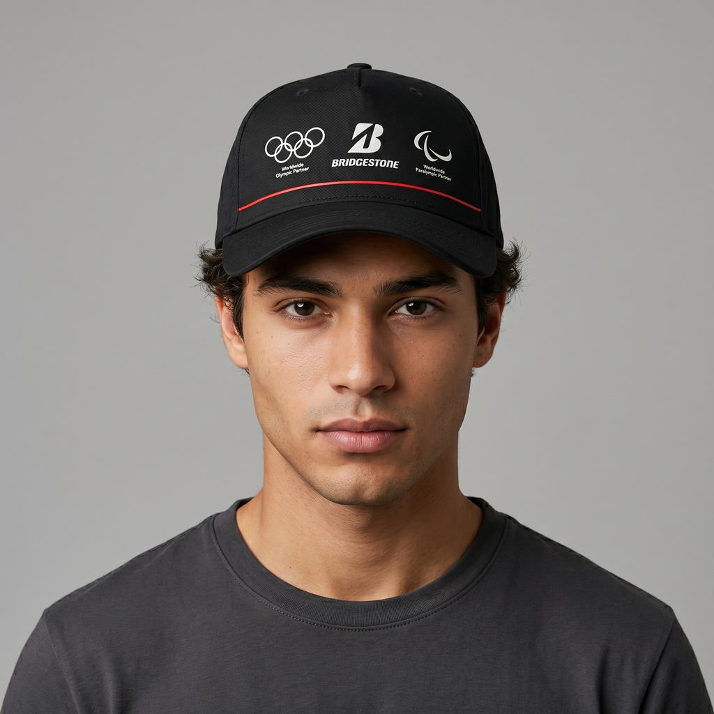 Thrifted Bridgestone Official European Range Black Hat | 57-59cm