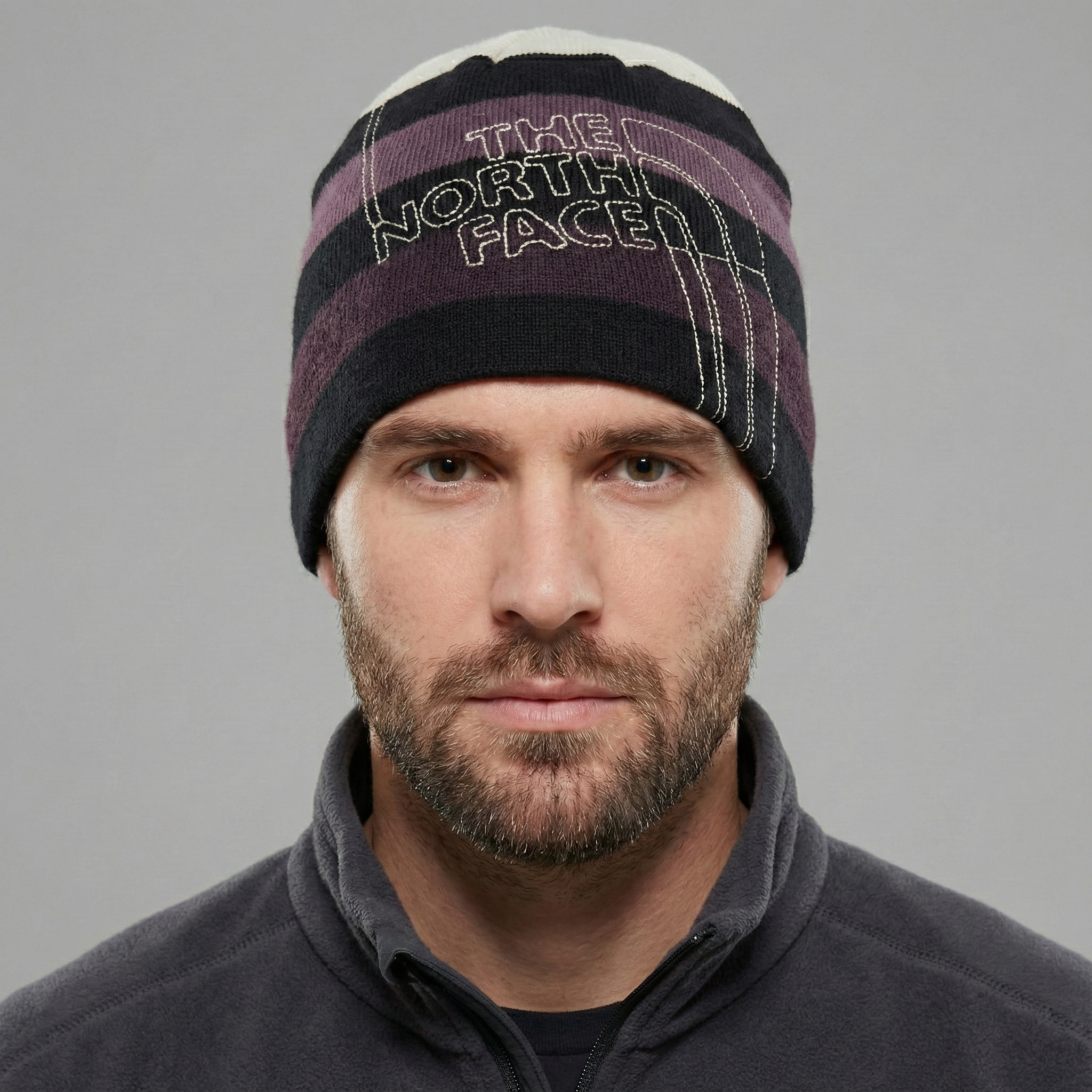 Authentic The North Face Large Embroidered Logo Thifted Beanie - Adult One Size