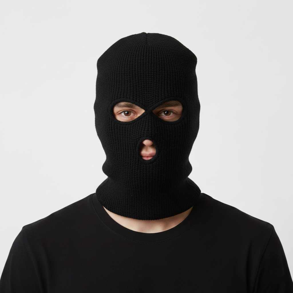 Premium Solid Black Thrifted Beanie