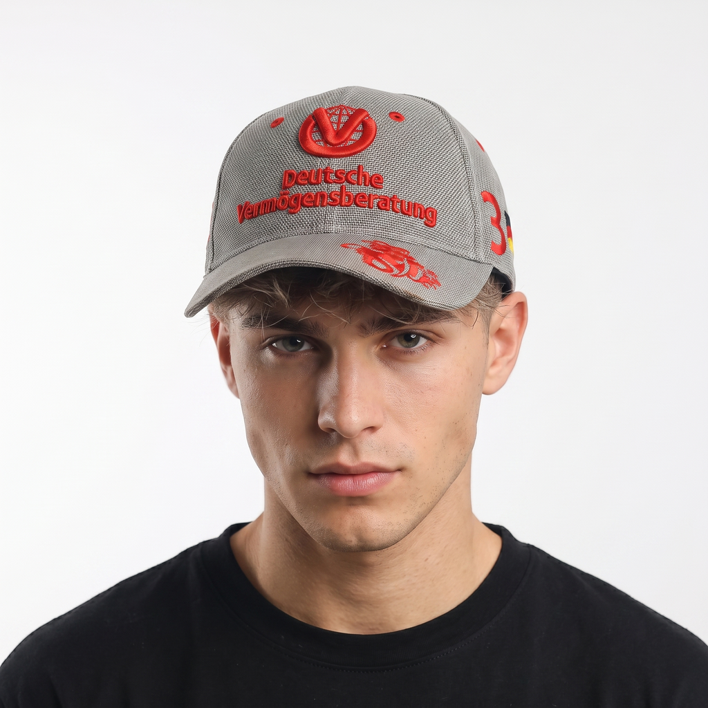 Thrifted Rare Vintage Michael Schumacher Deutsche Vermögensberatung German Flag F1 Cap