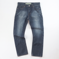 Thrifted Men's Dark Blue Straight Leg Jeans 34-36 Waist/ J1032