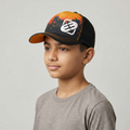 Freegun Kids Sunset Palm Tree Thrifted Trucker Cap - Junior Adjustable Hat