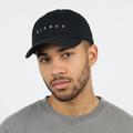 Thrifted Bross Korea Minimalist Black Cotton Strapback Cap