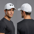 Under Armour Blitzing Men's Hat - White Textured Performance Thrifted Cap - Size LG/XL