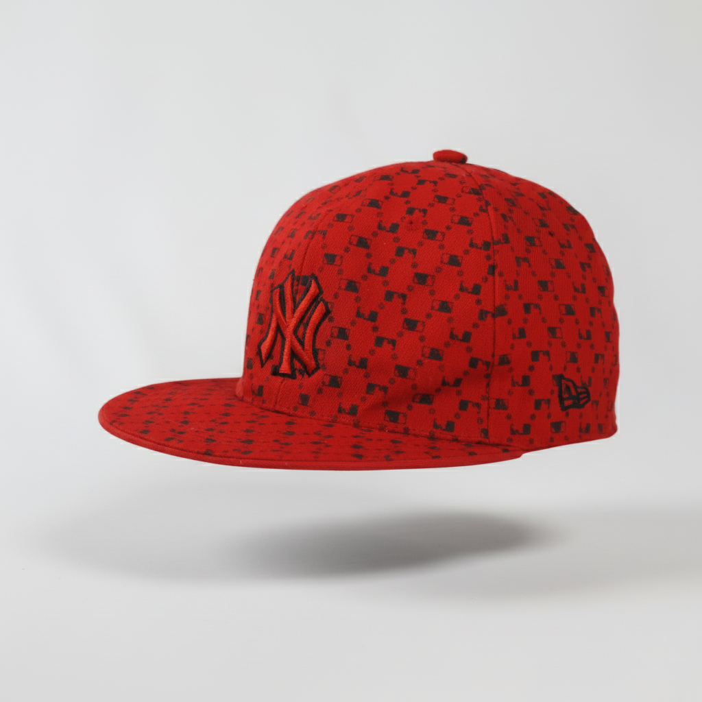 Iconic Red Yankees Fitted Hat